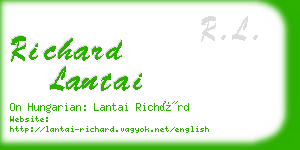 richard lantai business card